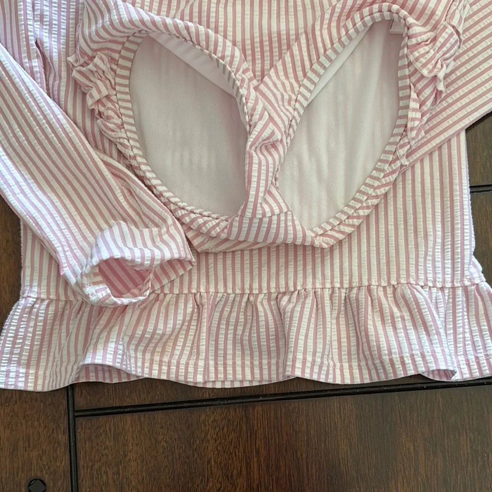 Pink Striped RuffleButts Set - Picture 3 of 3